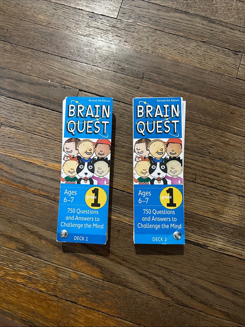 Brain quest 4th edition Grade 1 Flash Card Decks 750 Questions